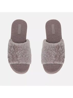 Vince Kenia Genuine Shearling Slipper in Marble - NWT